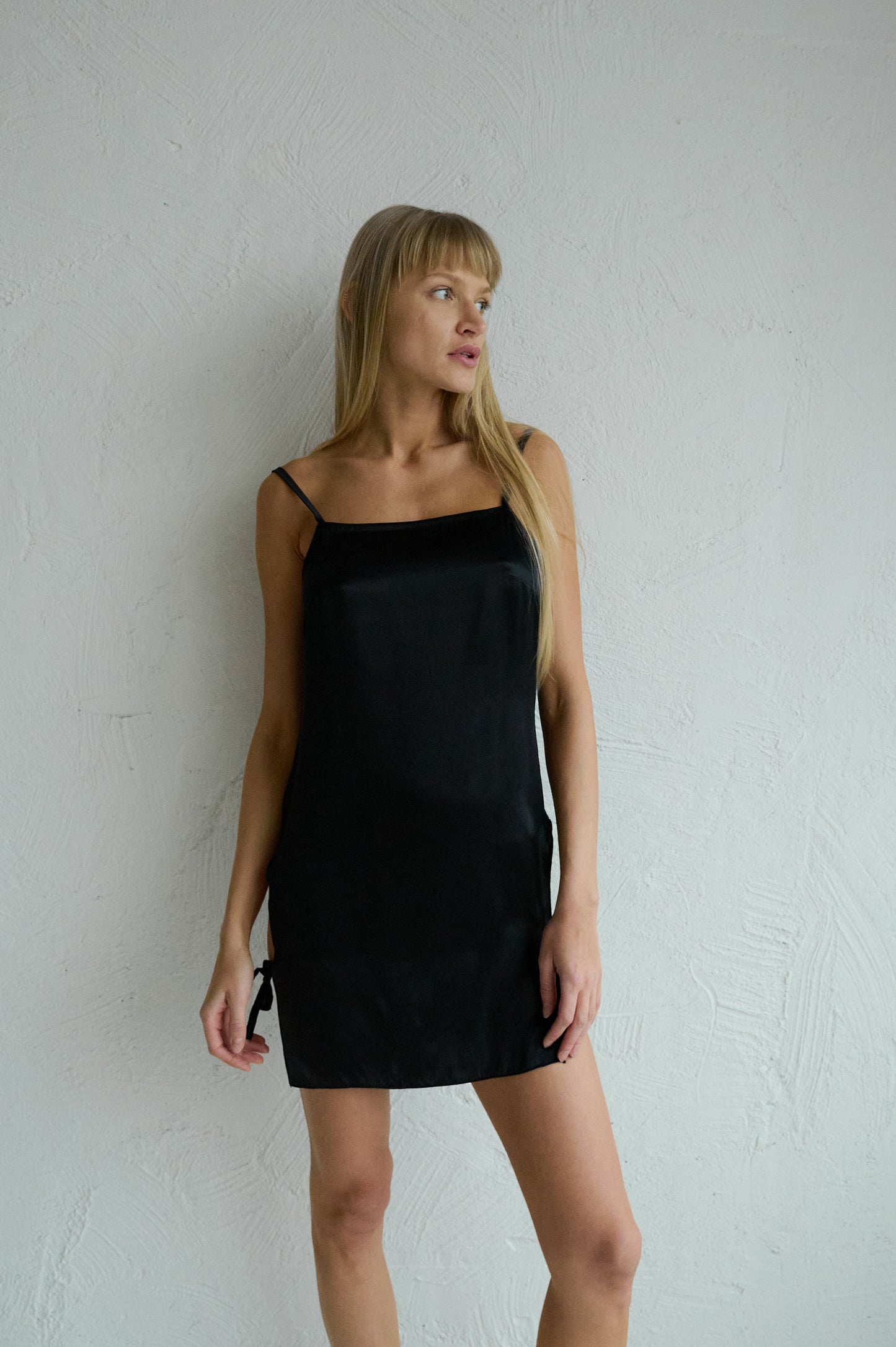 Black bound nightdress